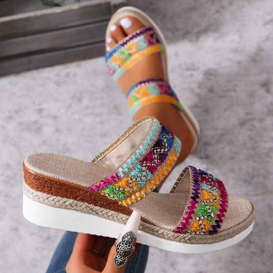Lois  - Platform Slip-On Sandals
