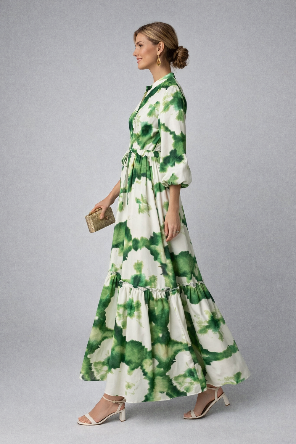 Lynette  - Printed Bohemian Maxi Dress