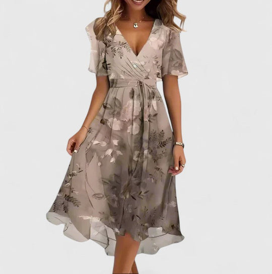 women floral dress in blue for summer outings 7
