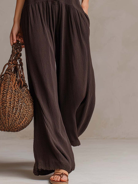 Madeline  - Sleeveless Knitted Jumpsuit Casual Daytime Wear