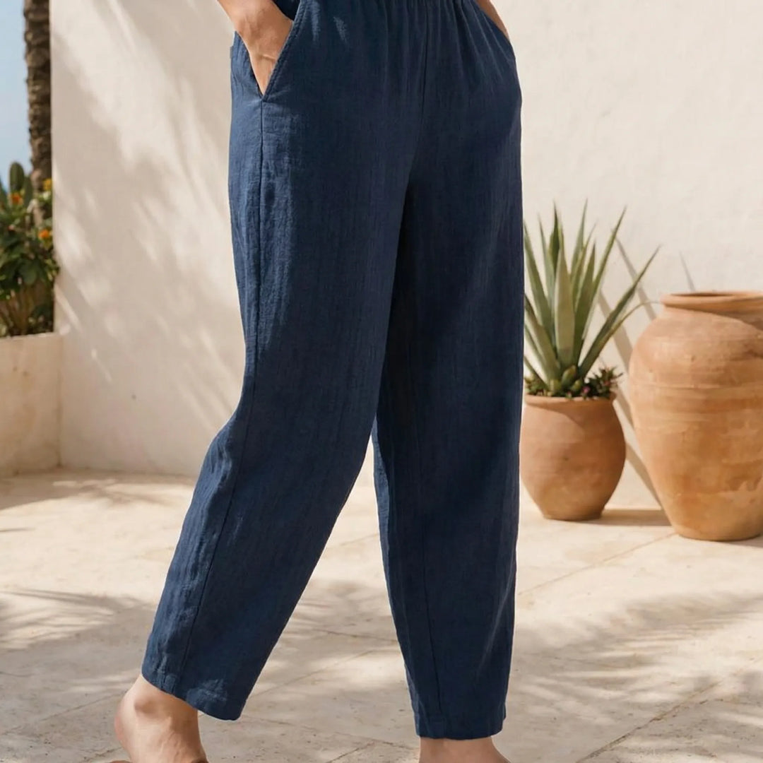 Marcella  - Relaxed Tapered Ankle-Length Pant
