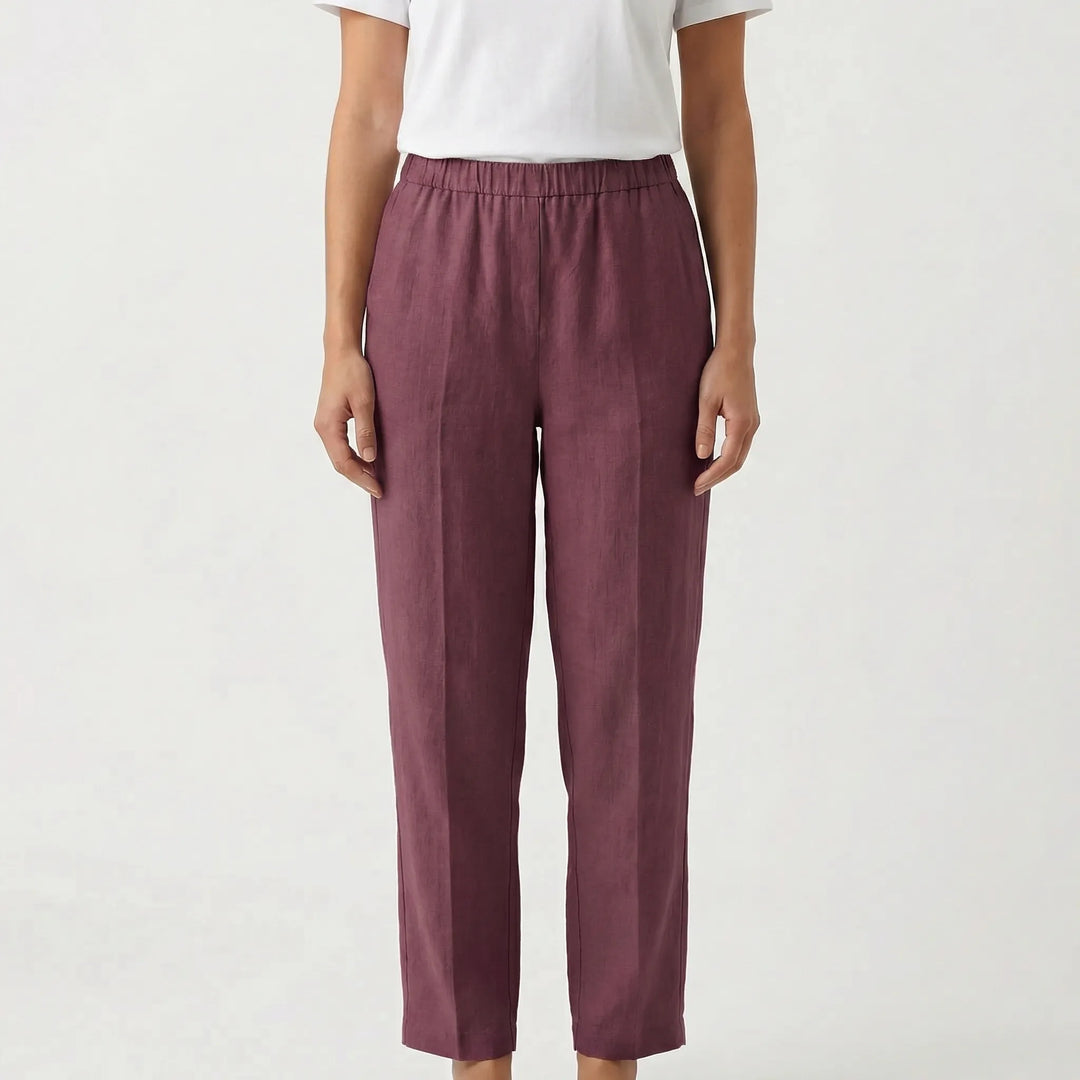 Marcella  - Relaxed Tapered Ankle-Length Pant