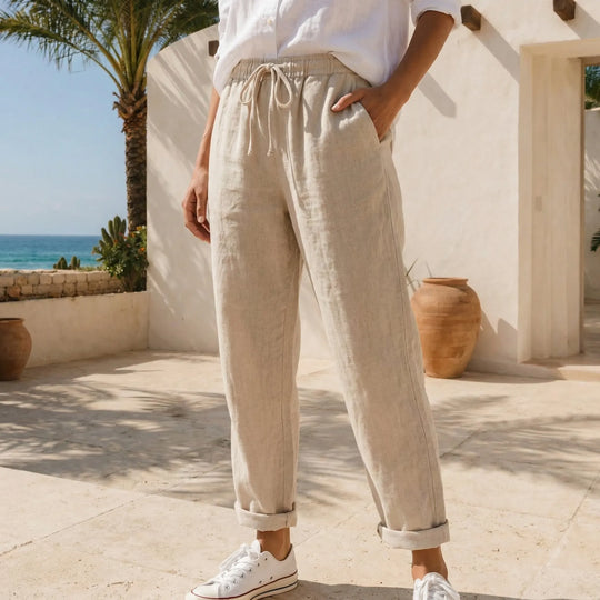 Marguerite  - High-Waist Relaxed Tapered Trousers