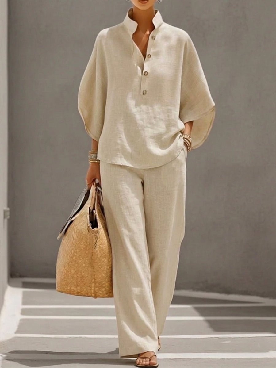 Marilyn  - Wide Leg Trouser Set 