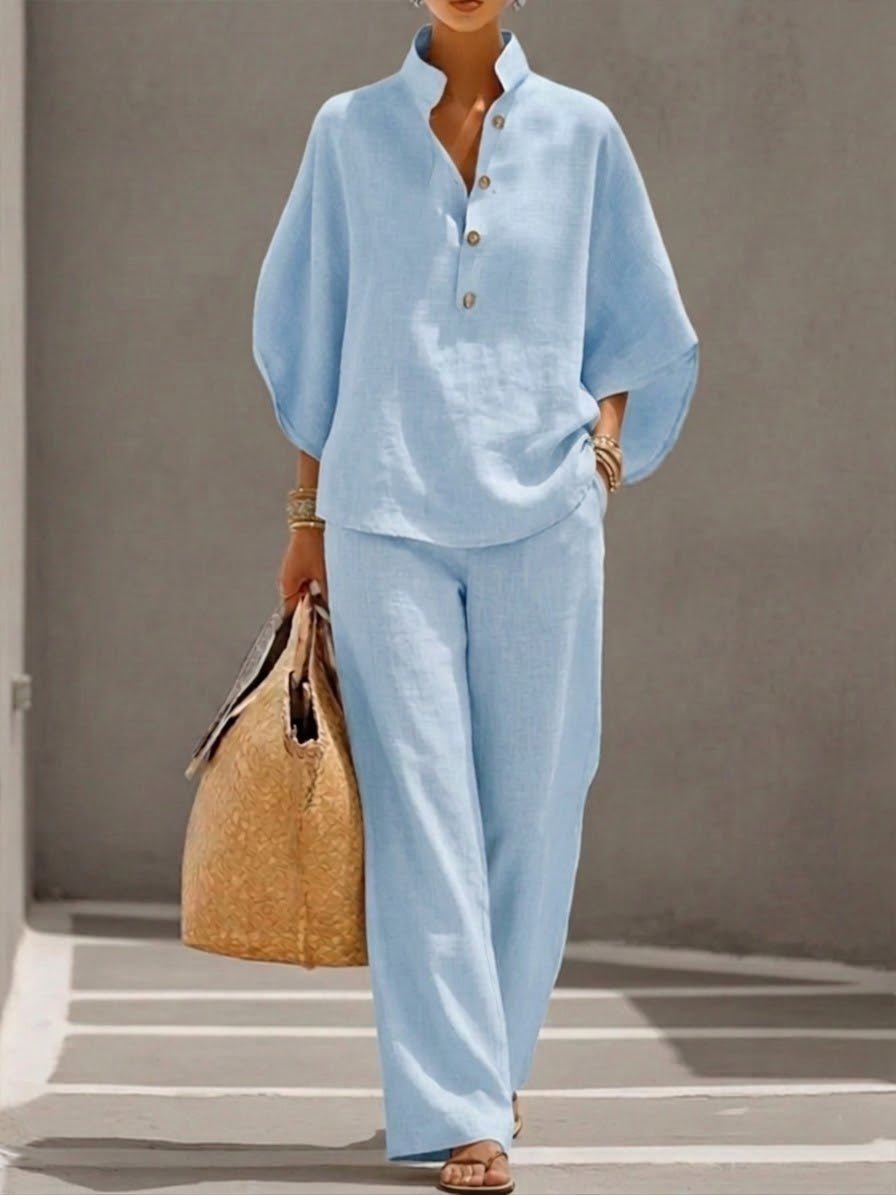 Marilyn  - Wide Leg Trouser Set 
