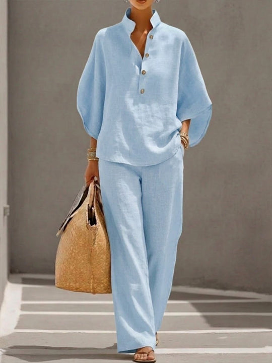 Marilyn  - Wide Leg Trouser Set 