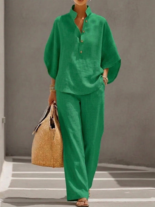Marilyn  - Wide Leg Trouser Set 