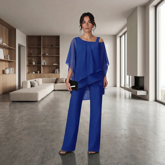 Marion  - Elegant Two-Piece Top And Pant Set