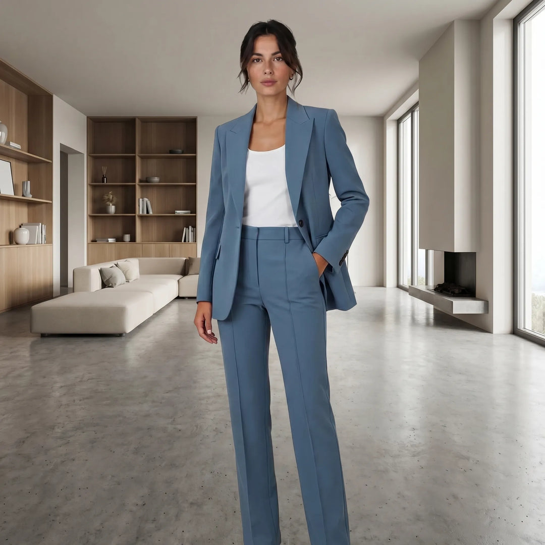 Marsha  - Tailored Blazer And Wide-Leg Trouser Set