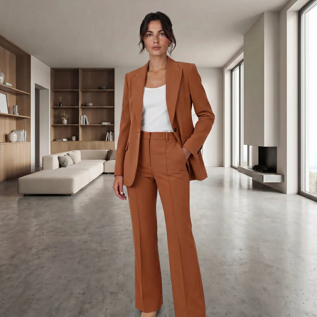 Marsha  - Tailored Blazer And Wide-Leg Trouser Set