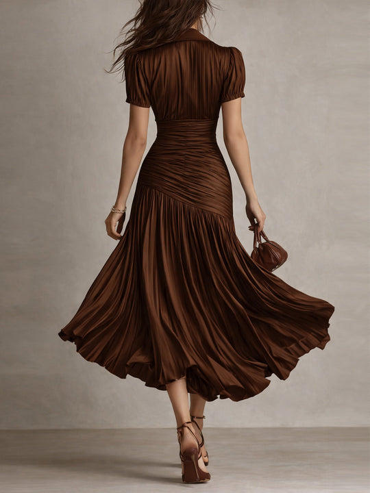 Martha  - Striped Midi Dress 