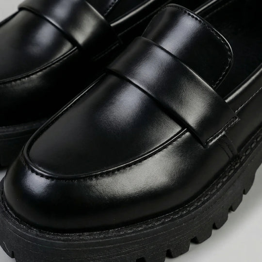 Maureen  - Chunky Platform Slip-On Loafer