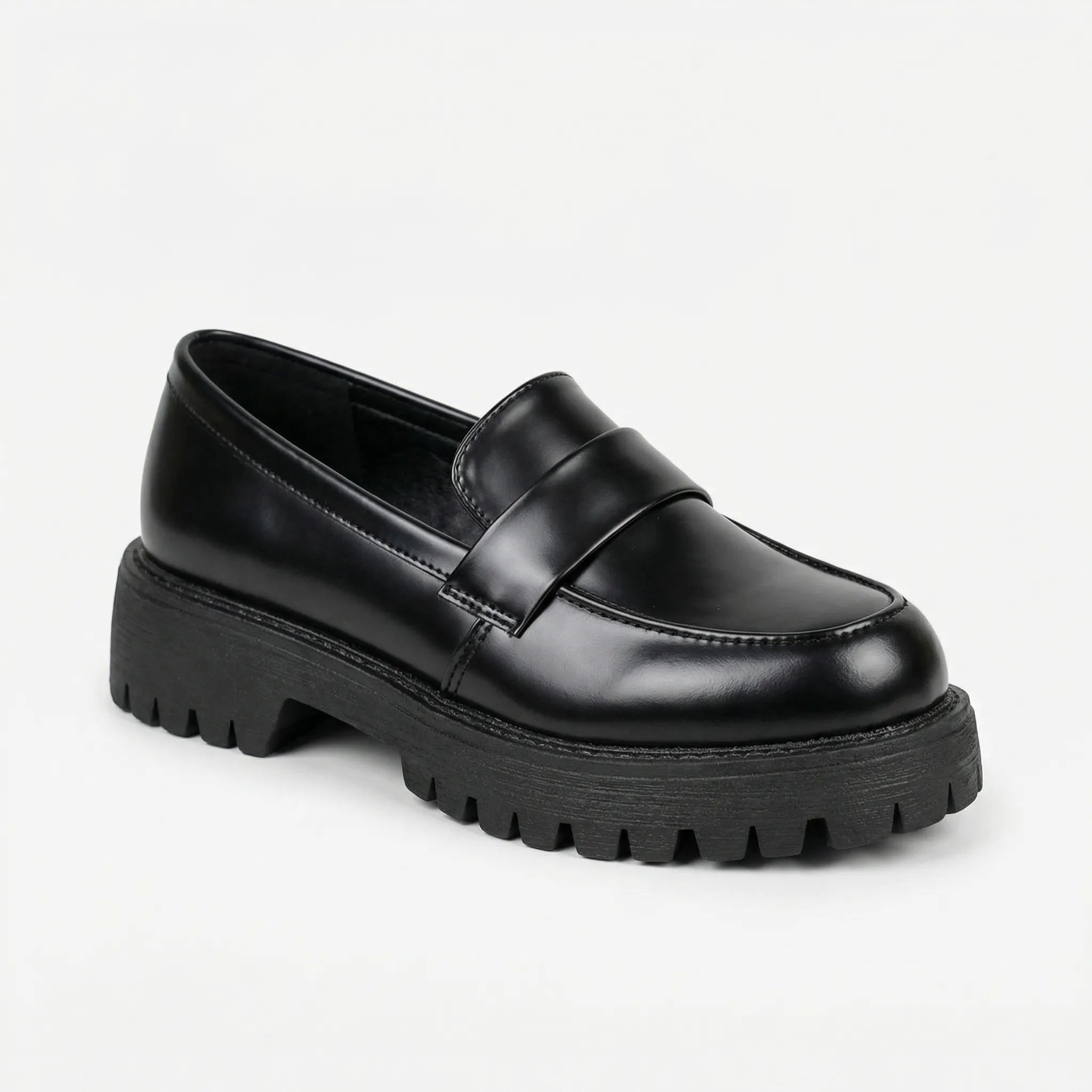 Maureen  - Chunky Platform Slip-On Loafer