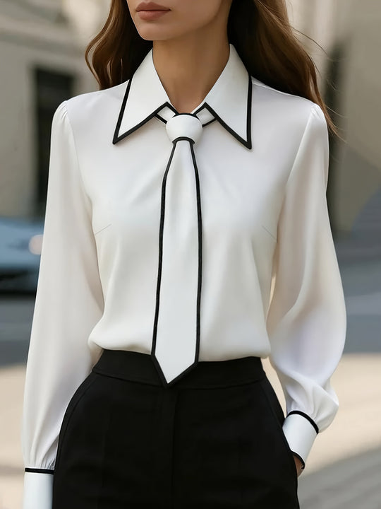 women blouse in white for casual outings 0