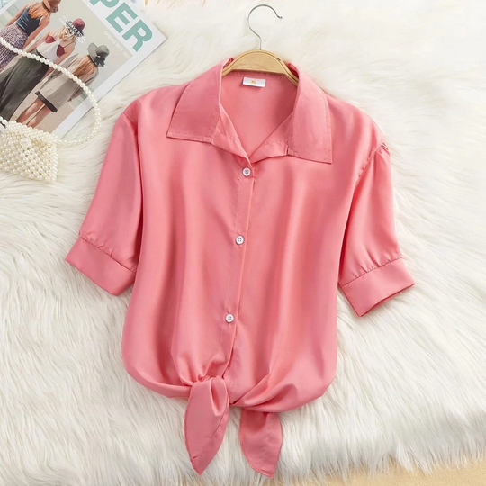 women cropped blouse in white for casual outings 1