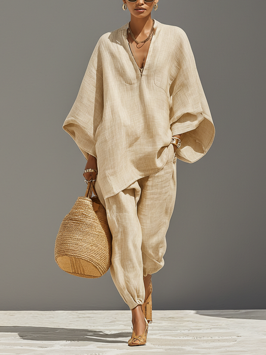 Michelle  - Minimalist Two-Piece Set Casual Daily Wear