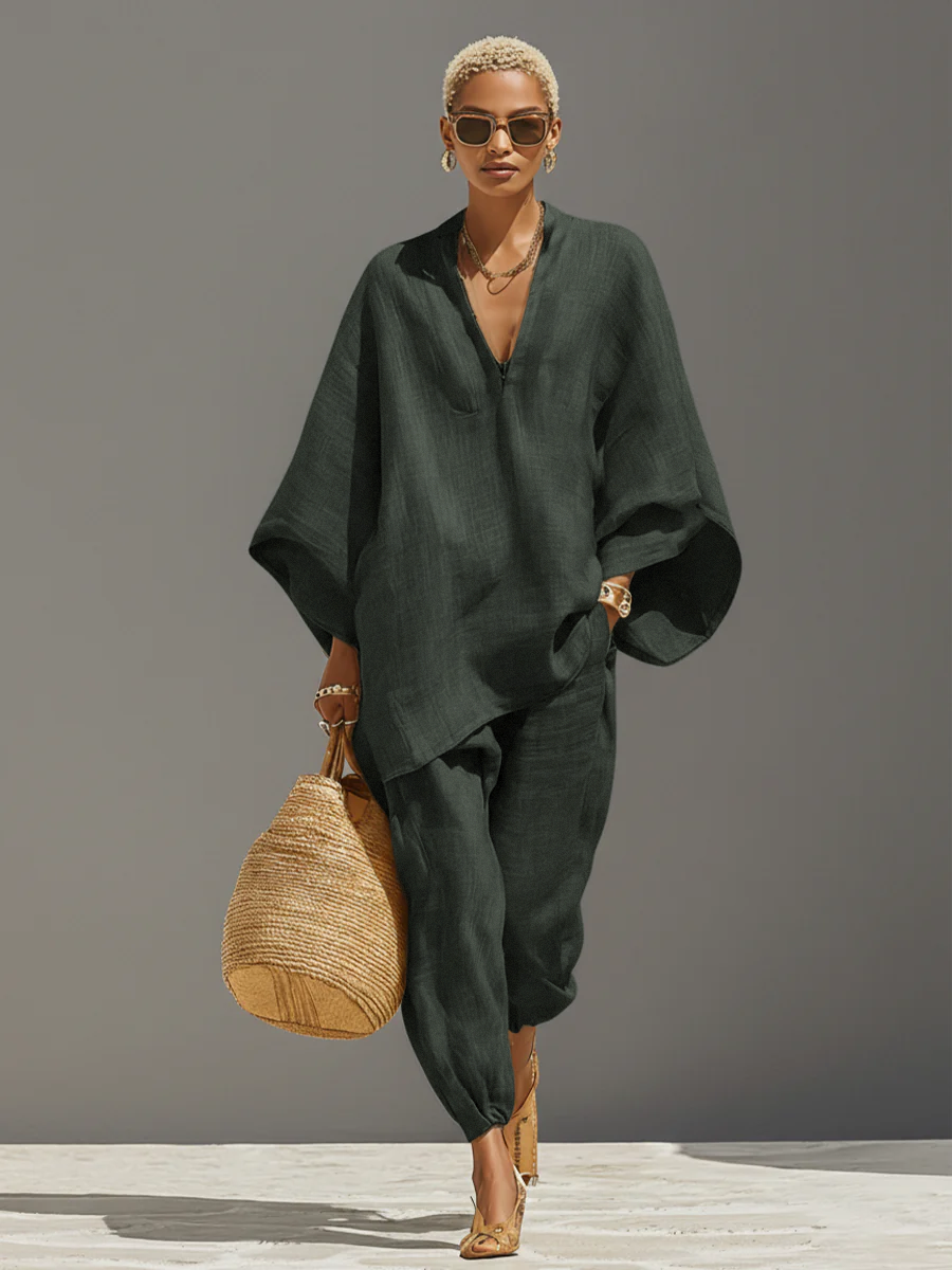 Michelle  - Minimalist Two-Piece Set Casual Daily Wear