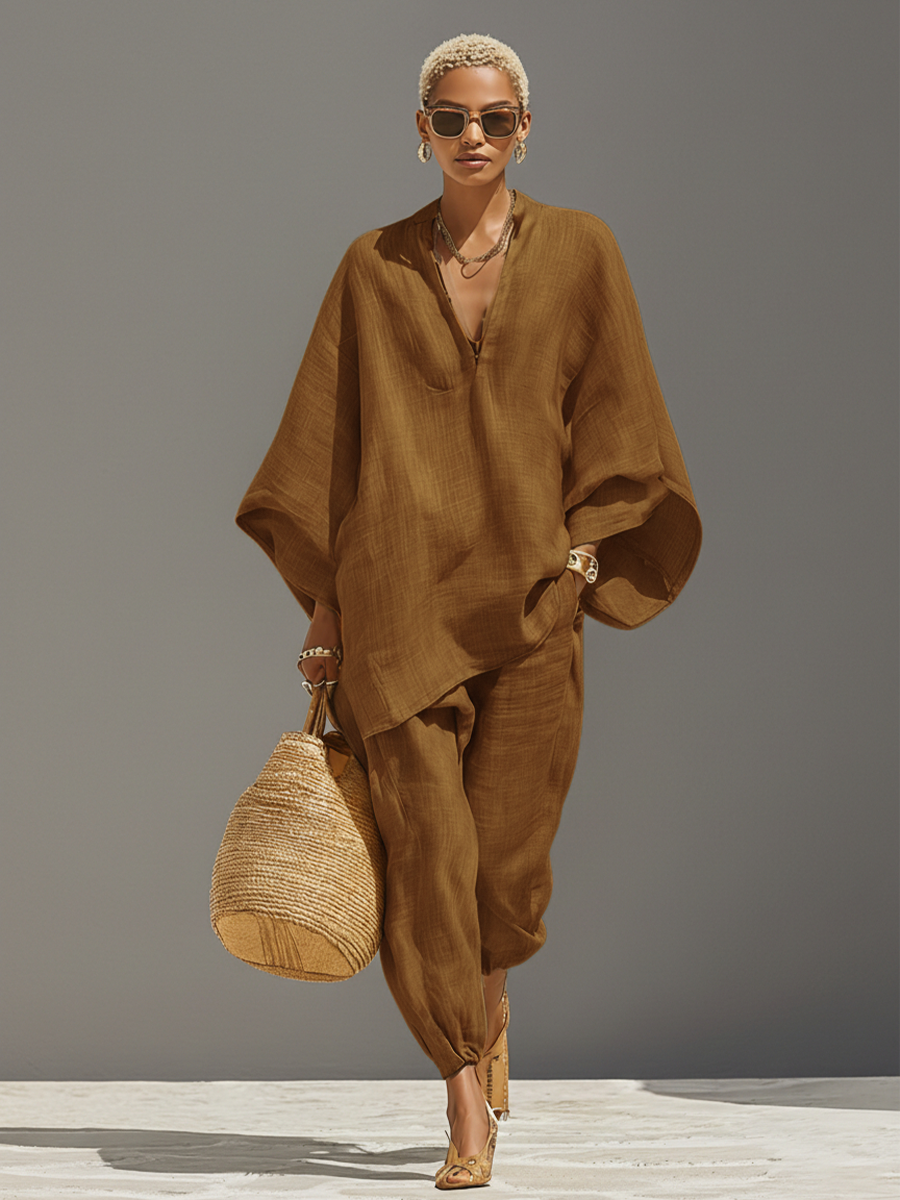 Michelle  - Minimalist Two-Piece Set Casual Daily Wear