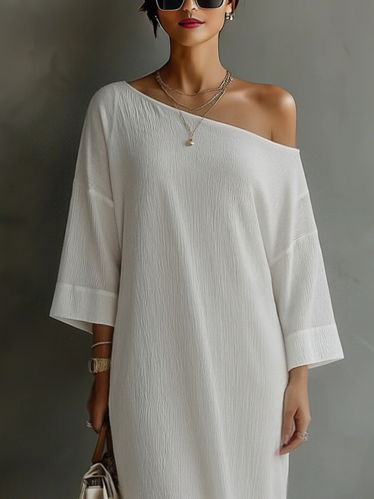 Molly  - Asymmetric Flowing Maxi Dress Formal Evening Wear
