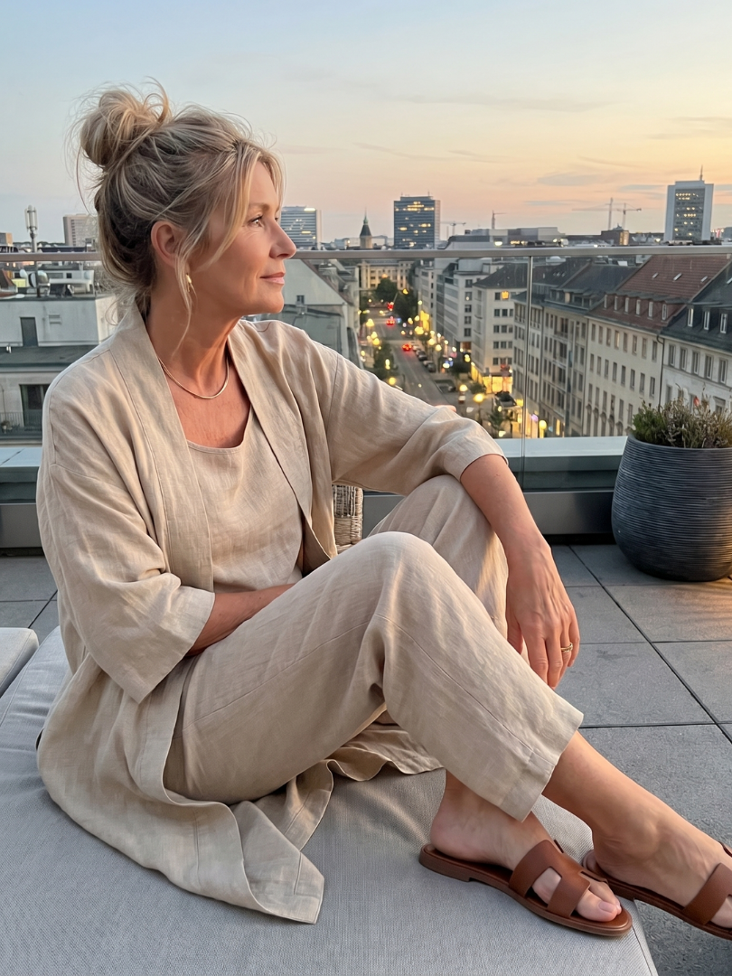 Monique  - Casual 3-Piece coordinated Set Relaxed Daytime Wear