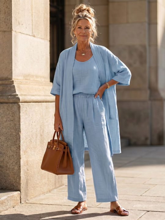 Monique  - Casual 3-Piece coordinated Set Relaxed Daytime Wear