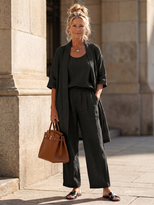 Monique  - Casual 3-Piece coordinated Set Relaxed Daytime Wear