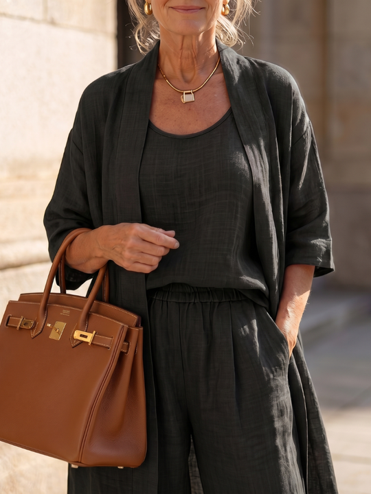 Monique  - Casual 3-Piece coordinated Set Relaxed Daytime Wear