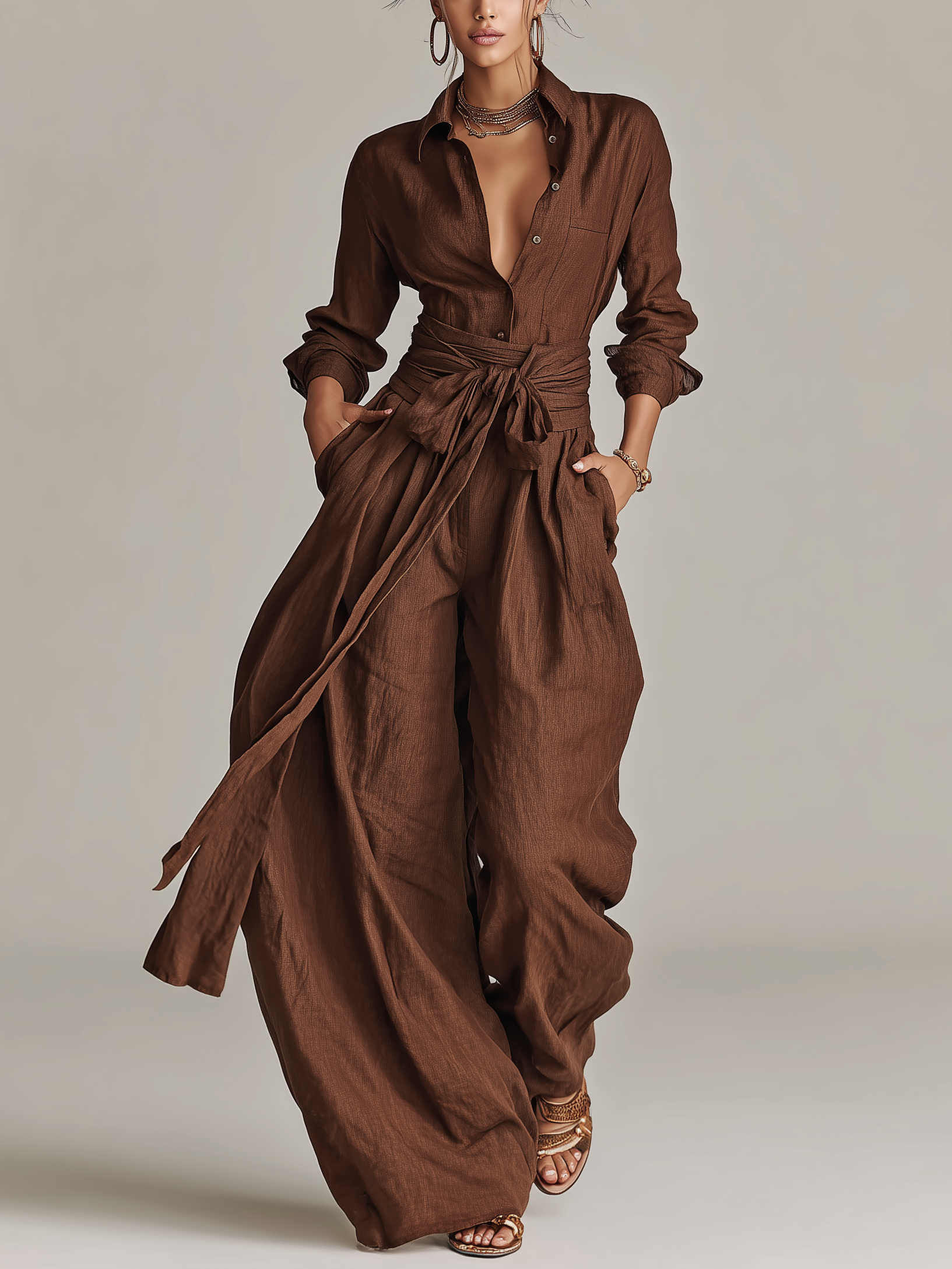 Natasha  - Wide Leg Jumpsuit Elevating Everyday Outfits