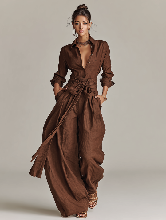 Natasha  - Wide Leg Jumpsuit Elevating Everyday Outfits