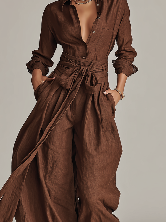 Natasha  - Wide Leg Jumpsuit Elevating Everyday Outfits