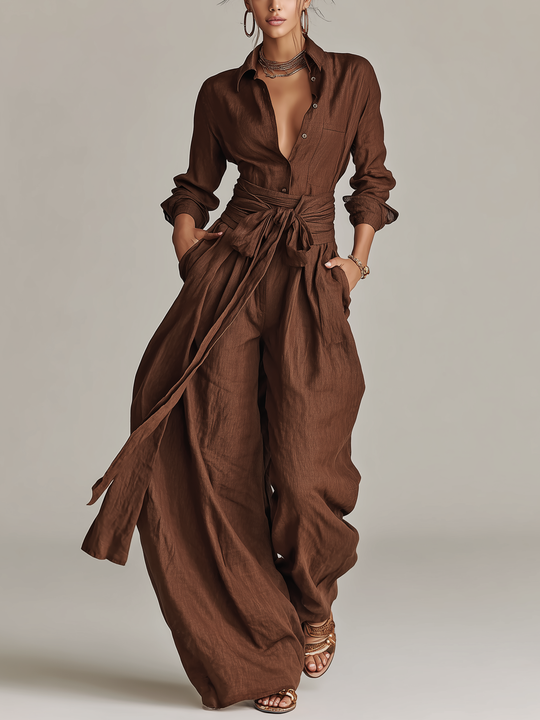 Natasha  - Wide Leg Jumpsuit Elevating Everyday Outfits