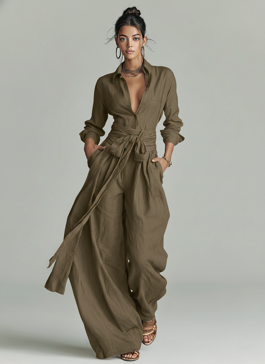 Natasha  - Wide Leg Jumpsuit Elevating Everyday Outfits