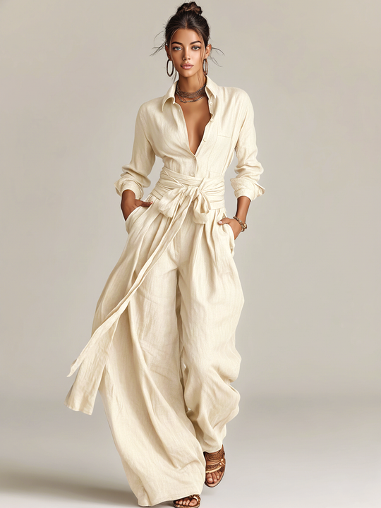 Natasha  - Wide Leg Jumpsuit Elevating Everyday Outfits