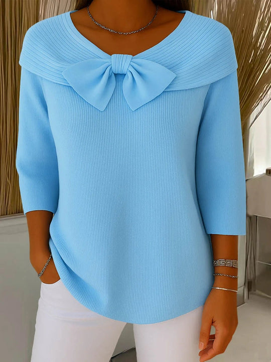 women fitted sweater in black for casual outings 0