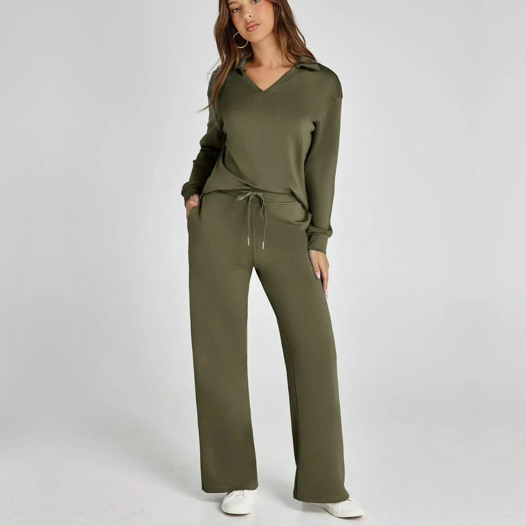 women loungewear set in beige for casual outings 11