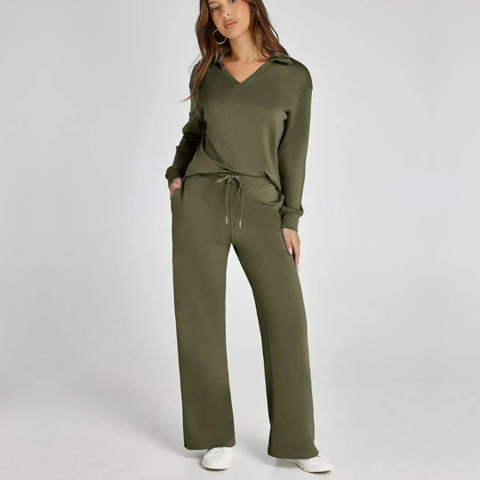 women loungewear set in beige for casual outings 11