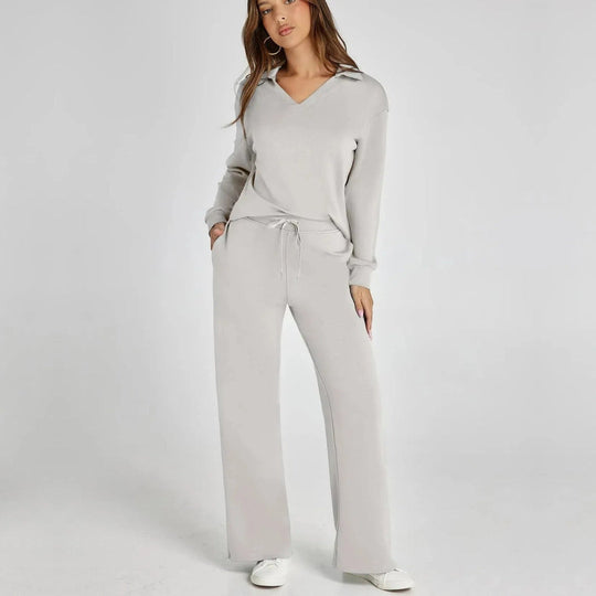 women loungewear set in beige for casual outings 6