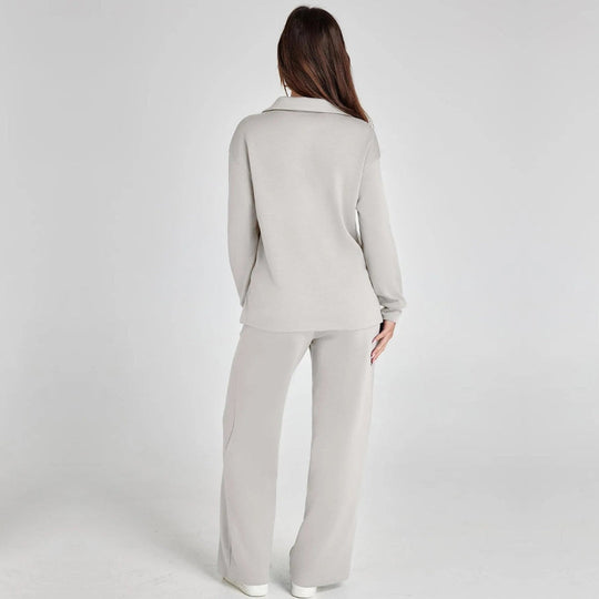 women loungewear set in beige for casual outings 8