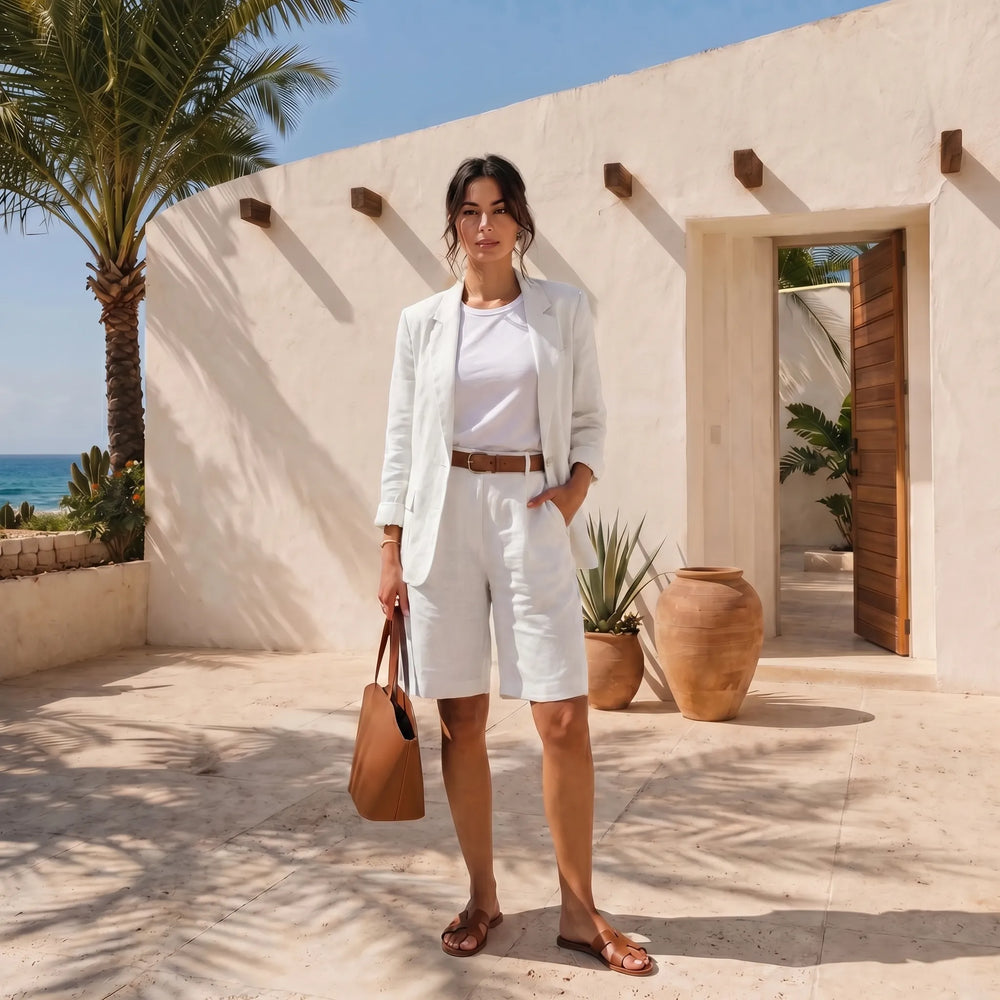 Ramona  - Loose-Fit Blazer And Shorts Set