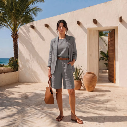 Ramona  - Loose-Fit Blazer And Shorts Set