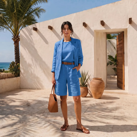Ramona  - Loose-Fit Blazer And Shorts Set