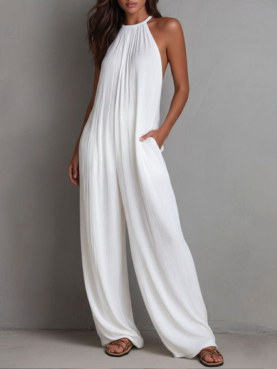 Regina  - Wide Leg Jumpsuit Vacation Dining