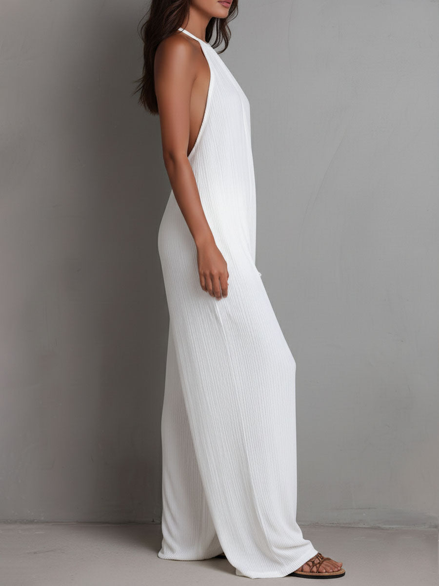 Regina  - Wide Leg Jumpsuit Vacation Dining
