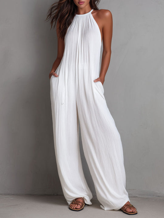 Regina  - Wide Leg Jumpsuit Vacation Dining