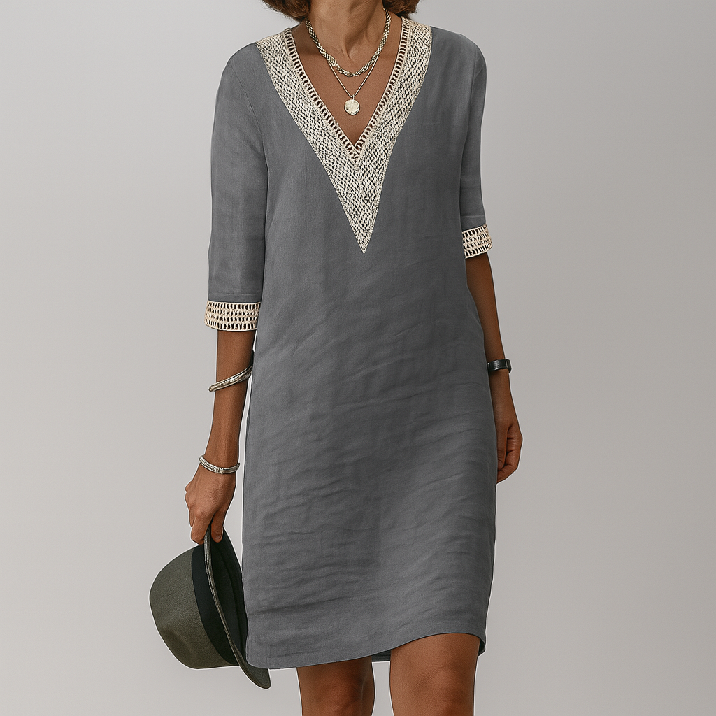 Rosie  - V-Neck Shift Dress