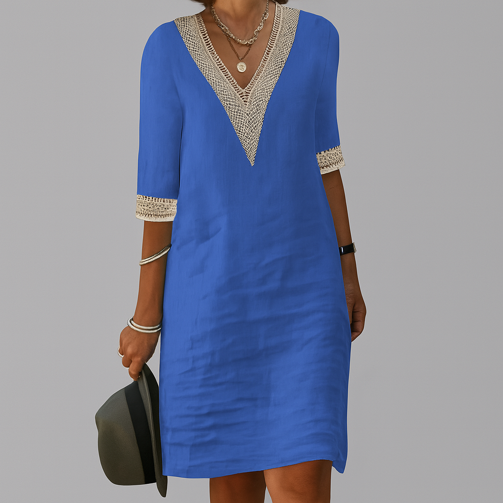 Rosie  - V-Neck Shift Dress