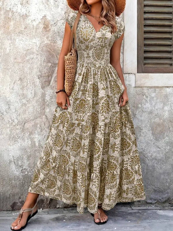 women floral maxi dress in multicolor for summer parties 0