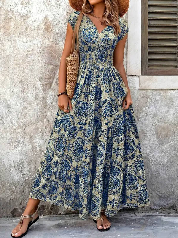 women floral maxi dress in multicolor for summer parties 2