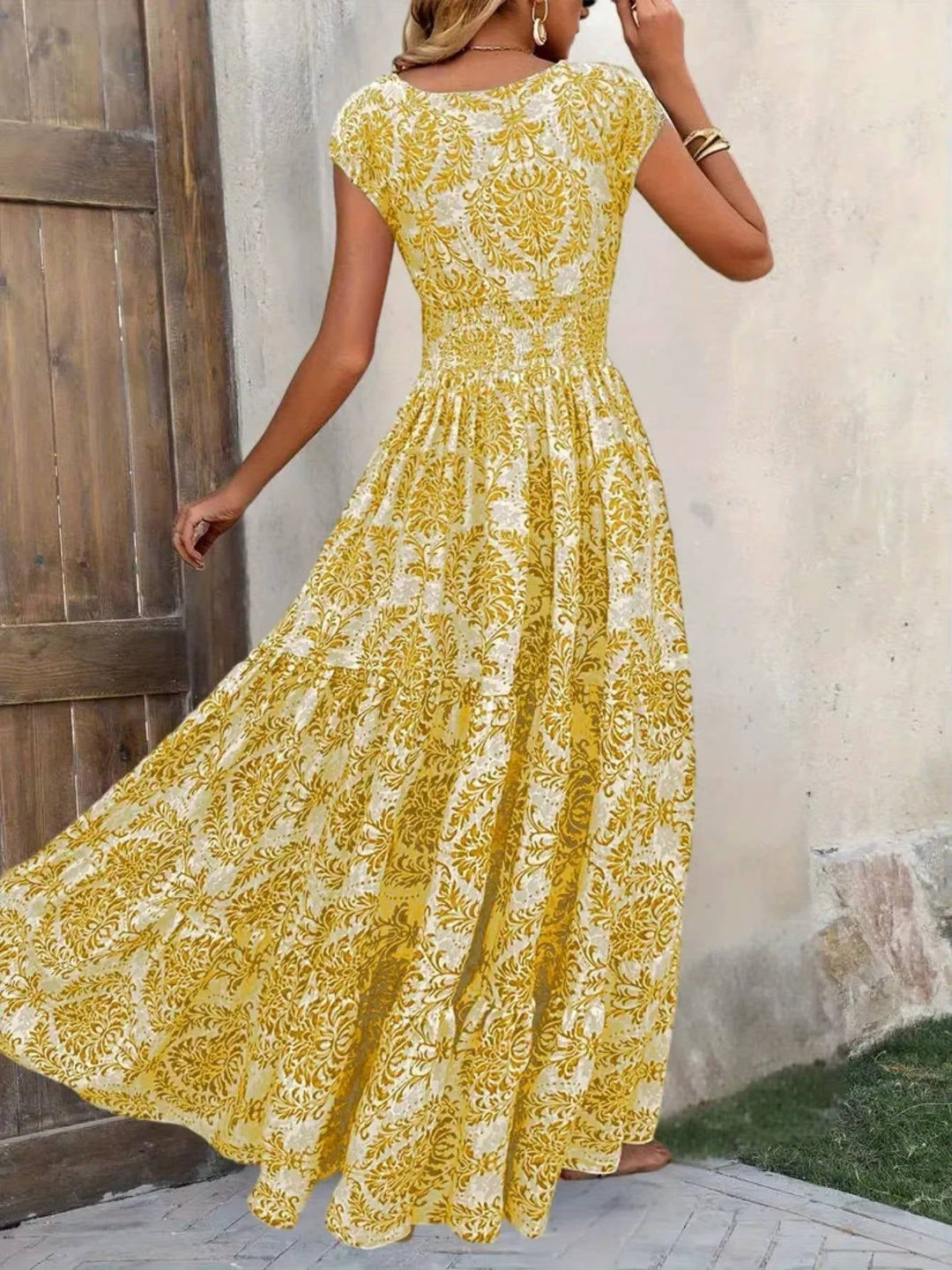 women floral maxi dress in multicolor for summer parties 5