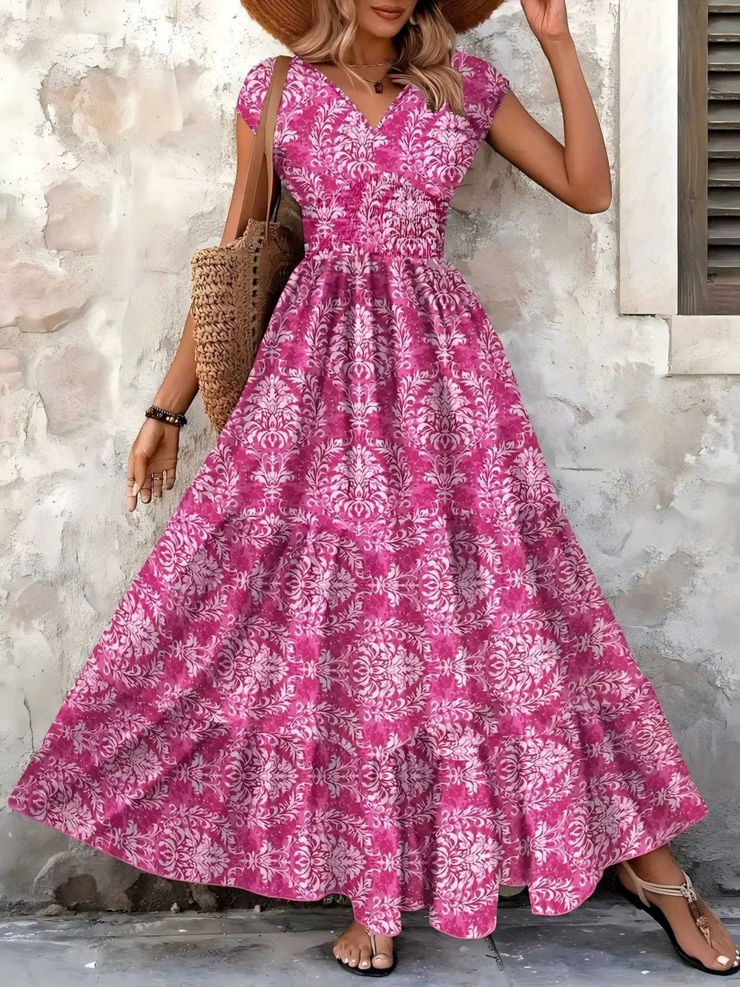 women floral maxi dress in multicolor for summer parties 6